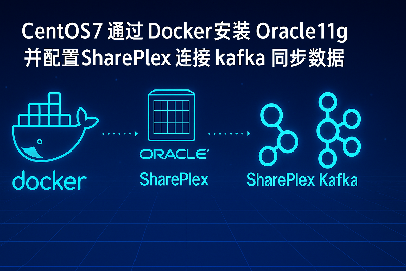 CentOS7 通过 Docker 安装 Oracle11g 并配置SharePlex 连接 kafka 同步数据
